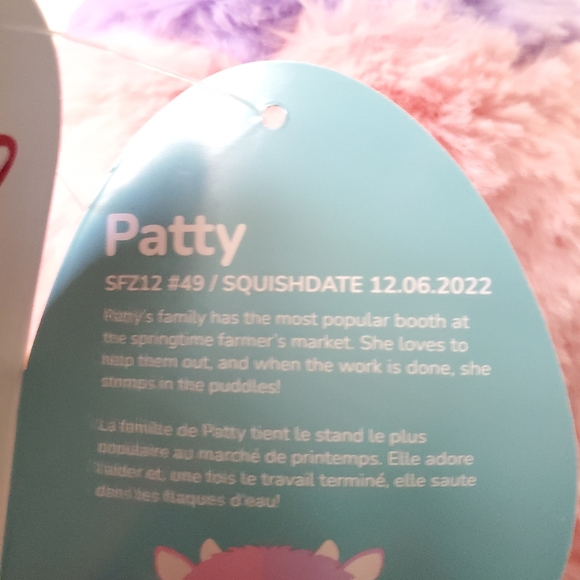 Patty the Cow Fuzzamallow Squishmallow 12 Inch BNWT - Picture 7 of 7